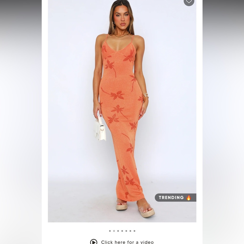 White Fox Boutique Trust Issues Maxi Dress Orange